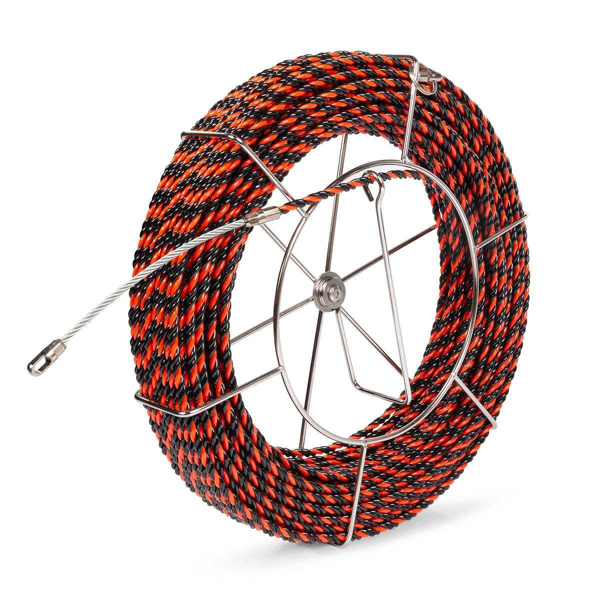 PET-3-6.0/20MK Протяжка из трех плетеных полиэстеровых нитей с фиксированными наконечниками на метал. катушке